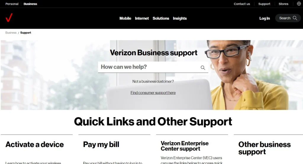 Verizon Website
