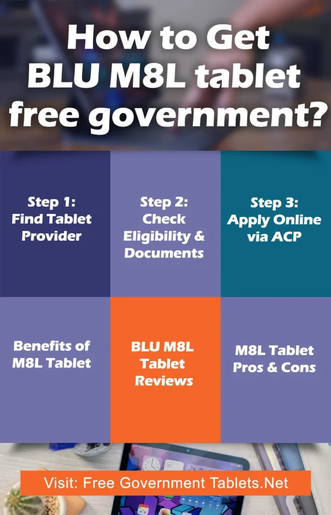 how to get BLU M8L tablet free government