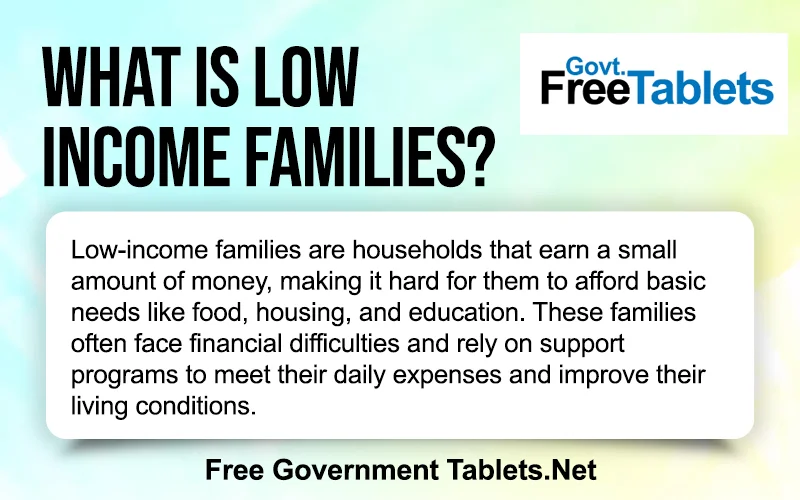what is low income families